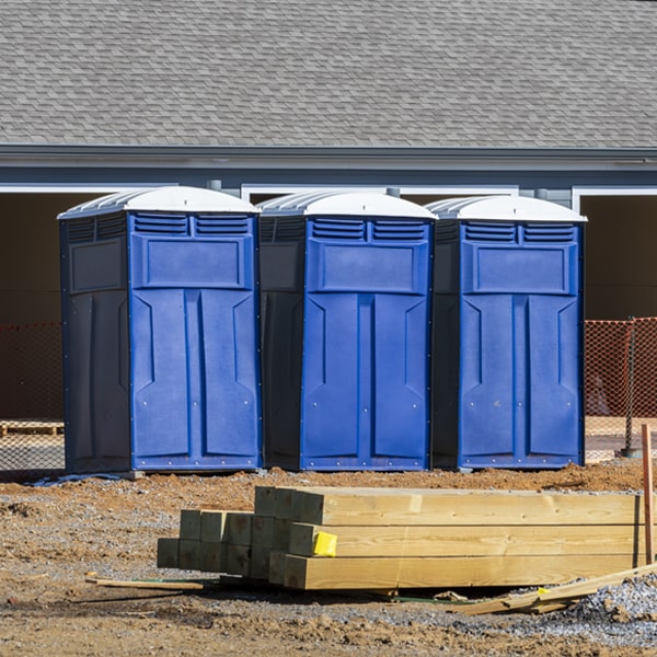 is there a specific order in which to place multiple porta potties in Greentown PA